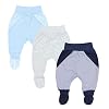 TupTam Baby Jongens Broekje met Voetje Set van 3