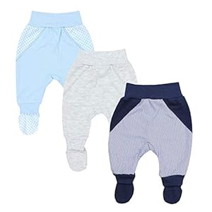 TupTam Baby Jongens Broekje met Voetje Set van 3