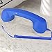 Cell Phone Handset, Retro Telephone Handset 3.5 mm Wired Anti Radiation Noise Reduction Receivers for iPhone, Android Mobile Phones, Smartphone (Dark Blue)