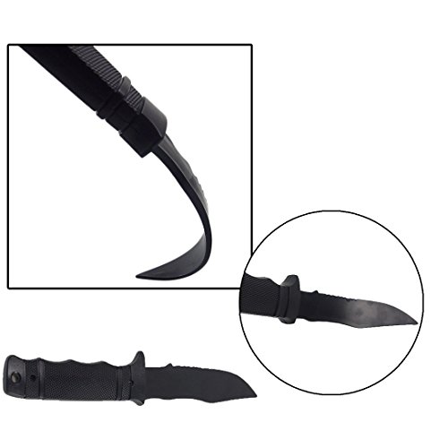 Toonol Tactical Rubber Knife Military Training Dagger Cosplay Funning War Game Knife Props Blade Rubber Fake Knives with Scabbard/Sheath - Image 4