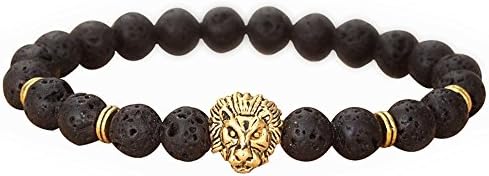 Volcano Stone Lion Beads Bracelet
