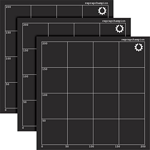 3D Printer Build Surface Heated Bed Cover Sticky Pad 220x220mm 3 PCS