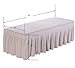 Massage Table Skirt Sheet, No-pilling Anti-shrink Reusable Spa table sheet By O’Fivest (grey)