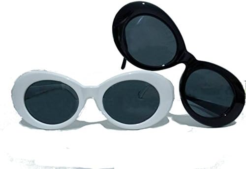 Clout Goggle Sunglasses - 1 or 2 Pairs UV400 White/Black/Leopard Cobain Inspired