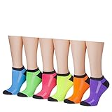 Tipi Toe Women's 6-Pairs Low Cut Athletic Sport Peformance Socks