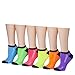 Tipi Toe Women's 6-Pairs Low Cut Athletic Sport Peformance Socks