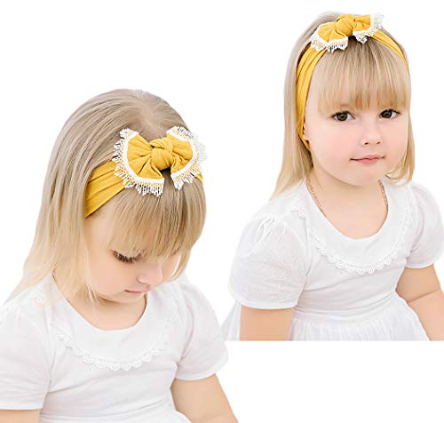 image for DANMY Baby Girl Nylon Headbands Turban Newborn Infant Toddler Hairband