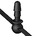 Doc Johnson Vac-U-Lock Accessories - Ball Gag Plug - For Securing a Dildo In The Mouth of Your Partner - Face Sitting - Black
