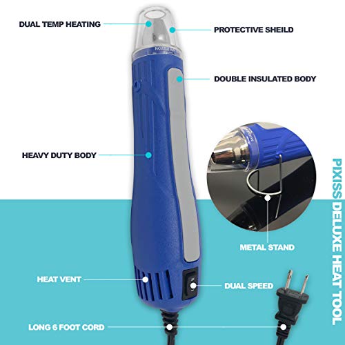 Embossing Heat Tool Heat Gun, Dual Temperature Speed Professional Heat