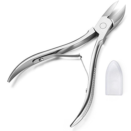 HHR Toenail Clipper/Nipper for Thick/Ingrown Toenails - Heavy Duty Nail Nipper and Cuticle Clippers - Surgical Grade Stainless Steel - 5