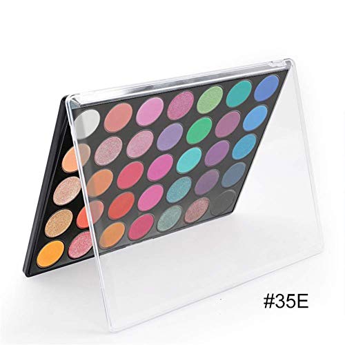 Cristalbox Eyeshadow Palette, 35 Bright Colors Matte Sweatproof Matte and Shimmer Eyeshadow Make up Palettes Christmas Palette Blendable Pressed Powder Eye Shadow