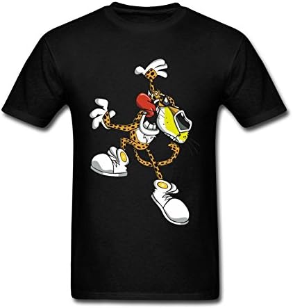 SWWM Men's Cheetos Chester Short Sleeve Cotton T Shirt Black