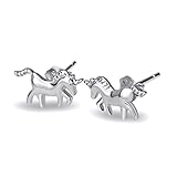 YFN Unicorn Stud Earrings Sterling Silver Earrings Gifts for Daughter Girls Kids Children (unicorn earrings)