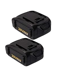 VINIDA 2 Pack 20V 4.0Ah WA3520 Batería de iones de litio de repuesto para Worx Cordless Power Tools Series WG151s, WG155s, WG251s, WG255s, WG540s, WG545s, WG890, WG891