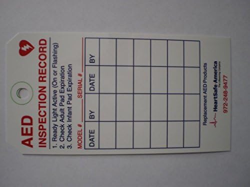 Heartsafe AED Inspection Tags (4 pk)