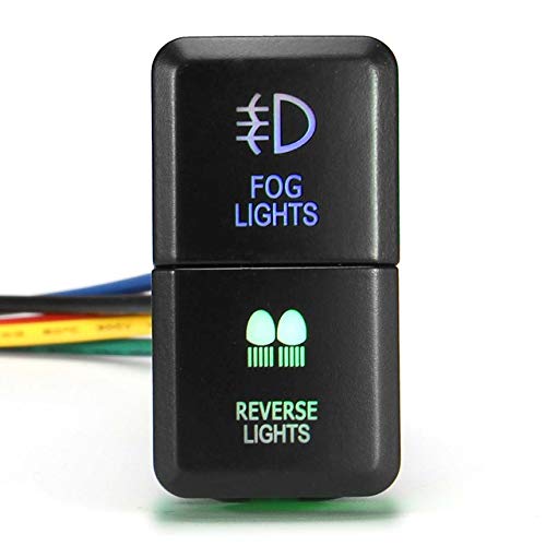 Buy Fincos 12V Dual Spot Fog Driving Roof Work Reverse Rear LED Light