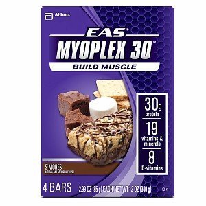 EAS Myoplex 30 Protein Bars, S'mores 4 ea