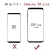 UARMOR Case for Samsung Galaxy S8 Plus / Galaxy S8+, Luxury Glitter Bling Rugged Shockproof Dirtproof Stand Hybrid Slim Sparkle Shiny Faux Leather Chrome Hard Case Cover, Black