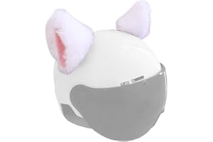 TSANGBABY Cat Ears for Helmet Plush Ears Adhesive Velcro Helmet Accessory for Bicycle Motorcycle Smooth Surfaces Helmet Decor