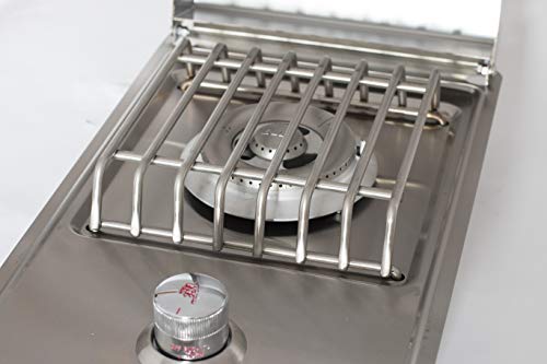 Bull Outdoor Products 60009 Stainless Steel Single Side Burner, Natural Gas