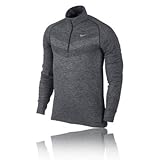 Nike Dri-FIT Knit Half-Zip Men's Running Shirt top Dark Grey/Heather (M)