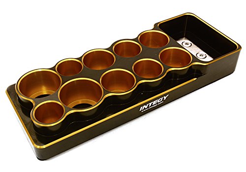 Integy RC Model Hop-ups C27122GOLD Universal 10 Slots Tool Base 14, 16, 18 & 22mm w/ Magnetic Tray