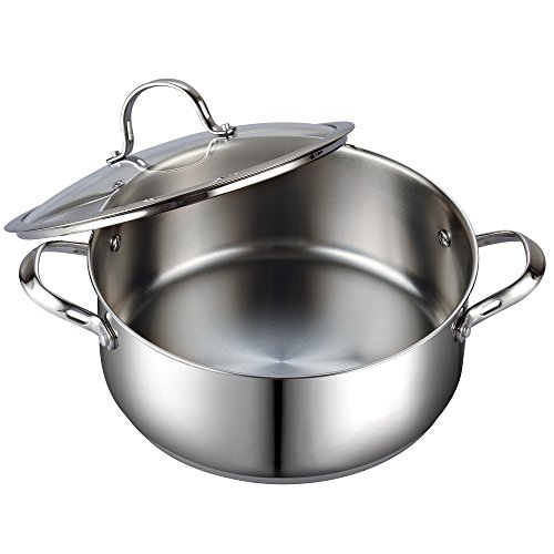 Cooks Standard Dutch Oven Casserole with Glass Lid, 7Quart Classic