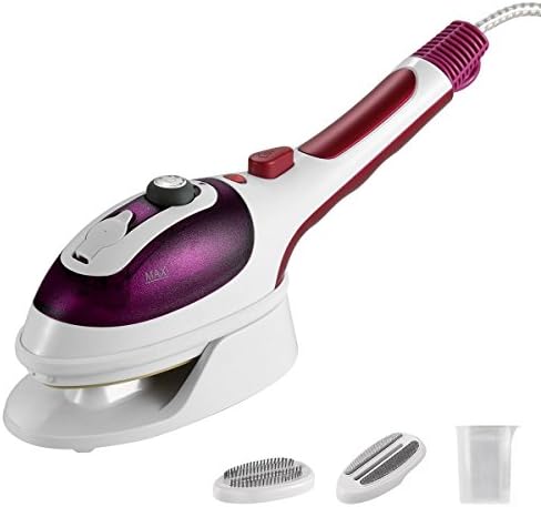 Professional Handheld Garment Steamers, Steam Iron, Portable Iron, Iron with steamer, 100ml Fast Heat-up Powerful Iron Steamer with Capacity Perfect for Home and Travel (Purple)