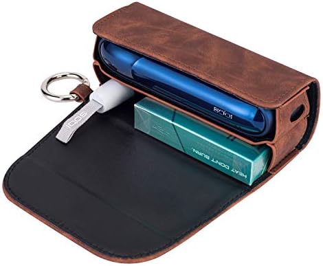 Wooce アイコス3ケース Iqos3 Duo 最新型 Iqos3 ケース 専用ケース Iqos3 0 電子たばこ 対応 保護ケース 革 カバー レザーケース おしゃれ 人気便利収納 マグネット式 持ち運びに便利 耐衝撃 プレゼント 友人 親友 友達 恋人 4色利用可能 ブラウン