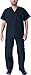 NATURAL WORKWEAR Mens EDS Medical Dental Uniform - Premium Scrubs Set XXS - 3XL