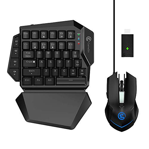 GameSir VX Aimswitch-E-Sports Gaming Keyboard and Mouse Combo, 2.4GHz Wireless Gamepad Controller for Switch/ PS4/ Xbox One/PS3/PC, Wireless Converter Game Console,TTC Mechanical switches