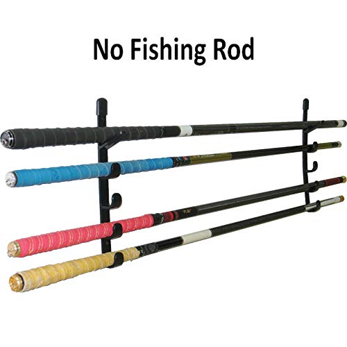 image for Pmsanzay Horizontal Fishing Rod Storage Rack Holder Wall Mount to Hold