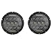 Brightsky 2pcs 7 Inch 75w White LED Round Headlight Offroad Car Lamp Black with Phillips LED Chip