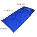 The Friendly Swede Sleeping Bag Liner Ultralight - Thin Travel Sheets for Hotel; Silky Feel Camping Sheets & Adult Sleep Sack for Backpacking and Hiking; Travel Sleeping Bag - Blue (Velcro)