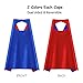 FUNDUODUO Superhero Capes, Party Dress Up Cape, Reversible Dual Color Party Costume