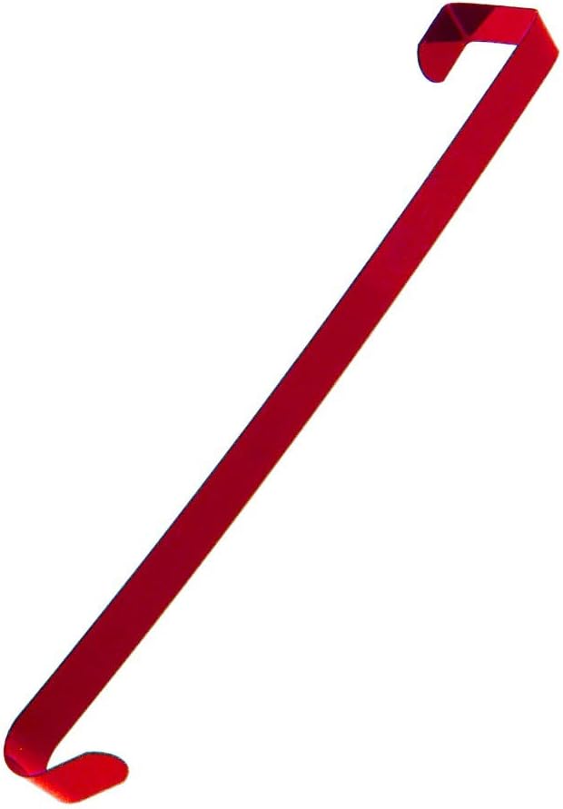 Wreath Hangers - 14 Christmas House Red Tone Metal Over the Door Wreath Hanger (Pack of 2)