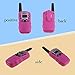 Zomei T388 2Pcs Mini Walkie Talkie 3-5KM Range 22-Channel FRS/GMRS UHF Two-Way Radios Coloful Walkie-Talkie For Kids(Pink)