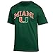 Elite Fan Shop Miami Hurricanes Tshirt Varsity Green - M