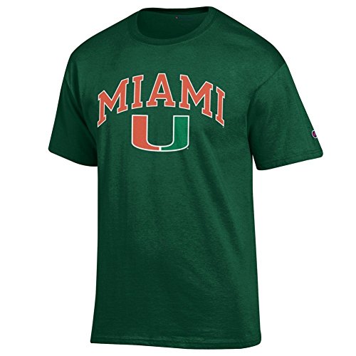 Elite Fan Shop Miami Hurricanes TShirt Varsity Green - L