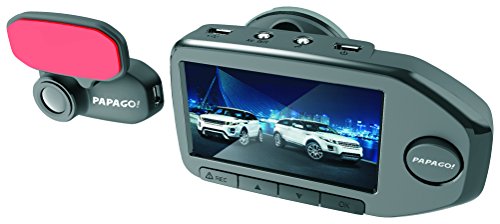 Papago gosafe 760 dual lens dash camera, front 1080p &a…