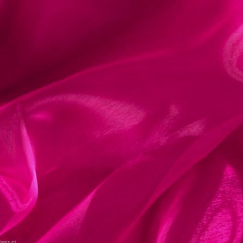 Fuchsia 60" wide Mirror Organza Fabric TONS OF COLOR By the yard