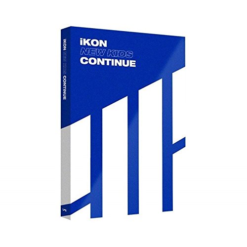 Ikon MINI ALBUM [NEW KIDS : CONTINUE - BLUE Ver.] CD + PHOTOBOOK(88PAGES)+ACCORDION POSTCARD (1SET/8EA)+RANDOM SELFIE PHOTOCARD (1EA/1OF7)+Folded Poster (Express Delivery)