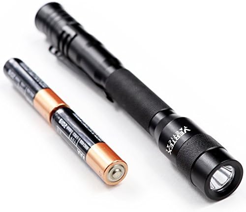 Vertex Tactical PHASM LED Flashlight Pen Light Batteries INCLUDED, Ultra Bright and Military Grade