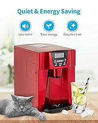 KUPPET 2 in 1 Countertop Ice Maker Water