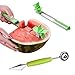 Watermelon Slicer Windmill Cutter Stainless Steel - with Watermelon/Melon Baller Scoop Extra - Professional Restaurant Chef Kitchen Gadgets and Cutting Tool