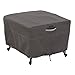 Classic Accessories 55-169-045101-EC Ravenna Square Patio Ottoman/Table Cover, Large, Taupe primary