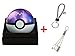 BKING-BOX Pokemon Go Master Ball 12000mAh Power Bank USB Dual Battery Poke Ball Travel Portable Charger with LED Light, Keychain and 2 in 1 Multiple USB Charging Cable for iOS and Android Devices