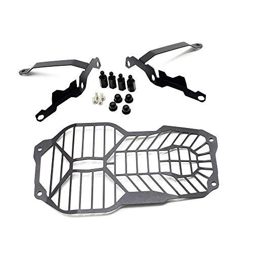 R1200GS Motorcycle Headlight Grille Guard Protector for BMW R1200GS LC ADV Adventure 2012 2013 2014 2015 2016 2017 2018(Black)
