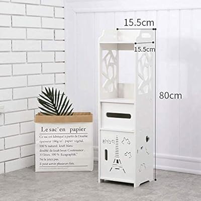 Lbsx Bathroom Cabinet Unit Slim Bathroom Toilet Floor Cabinet Moisture Proof Bathroom Storage Shelf Organizer Wood Slim Shelf Cupboard For Bedroom Kitchen Hallway Amazon Sg Home