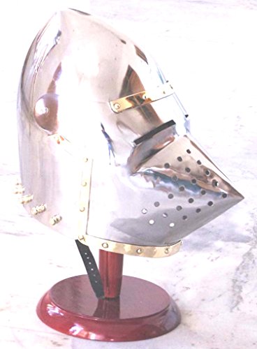 Medieval Armour Pig Faced Style Helmet - Bassinet Hounskull Armory Costume Helmet